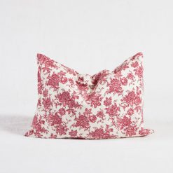 Levendulás tönkölypelyva párna 30*40cm bordó virágos