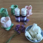 Levendulás szójaviasz gyertya tulipánkicsi