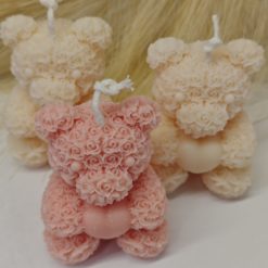 Rózsa maci szójaviasz gyertyák