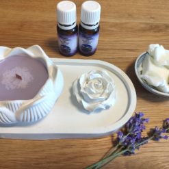 Szójaviasz gyertya és illatkó szett rózsa3