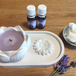 Szójaviasz gyertya és illatkó szett virág3