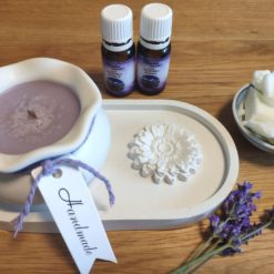 Szójaviasz gyertya és illatkó szett virágjpg