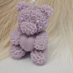 Rózsamaci szójaviasz gyertya levendulás