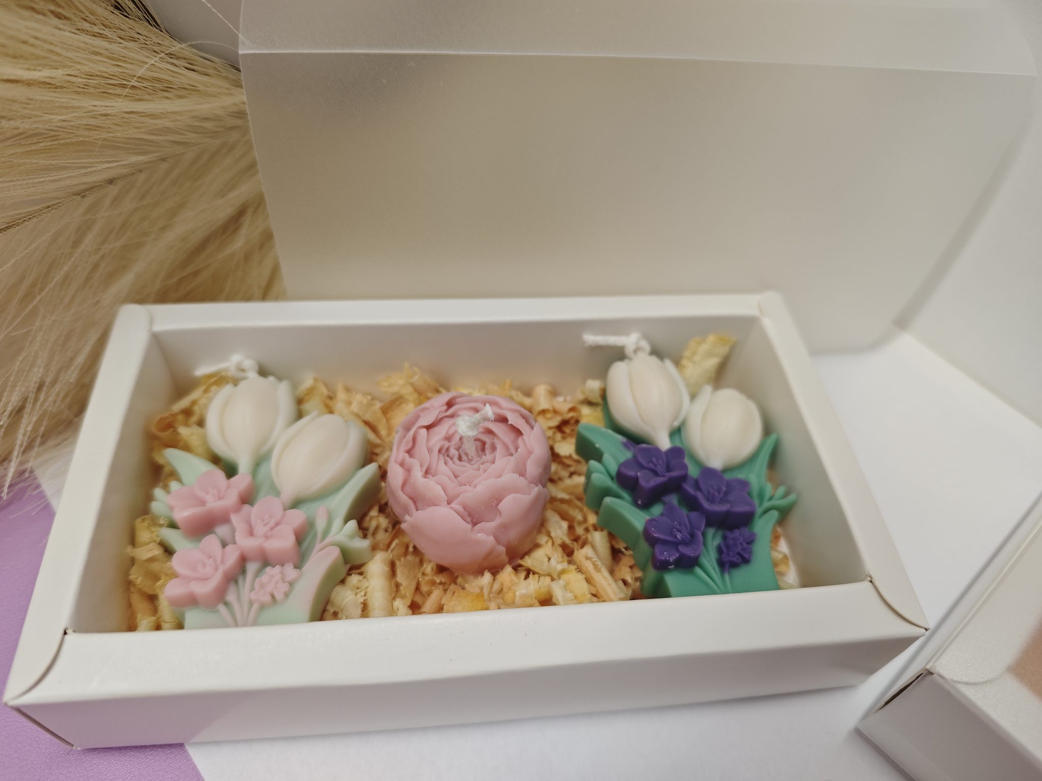 Tavaszi zsongás szójaviasz gyertya box